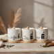 Porcelain Spice Jar Set - 3 Pcs